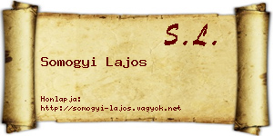 Somogyi Lajos névjegykártya